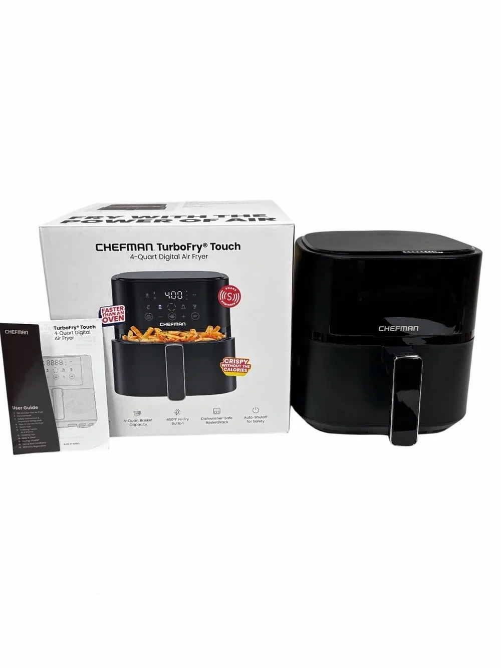 Chefman TurboFry 4-Quart Digital Air Fryer – Black